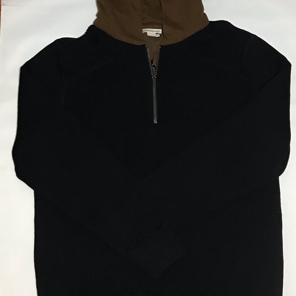 Carbon 2 Cobalt Other - Carbon 2 Cobalt Brand Mens Black and Brown Hooded Sweater Size XL
